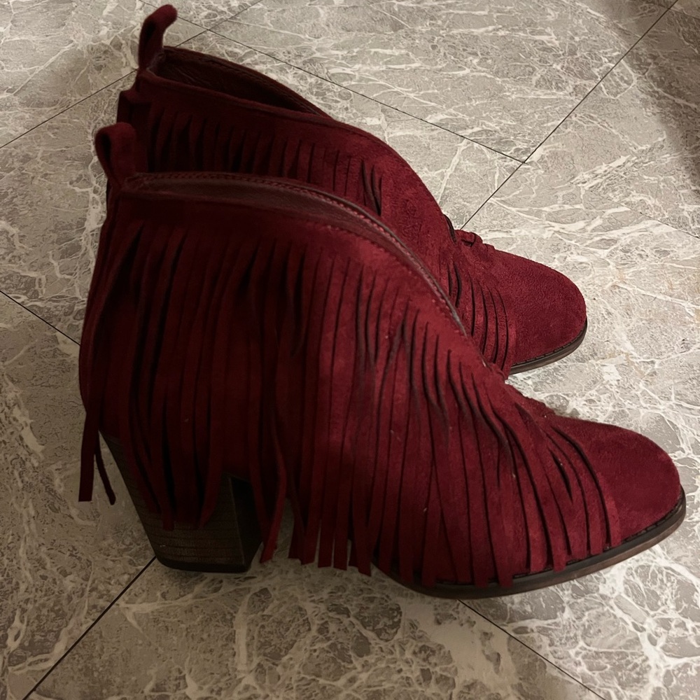 ❤️Red tassel shoes